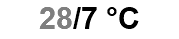 28/7 °C