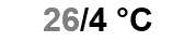 26/4 °C
